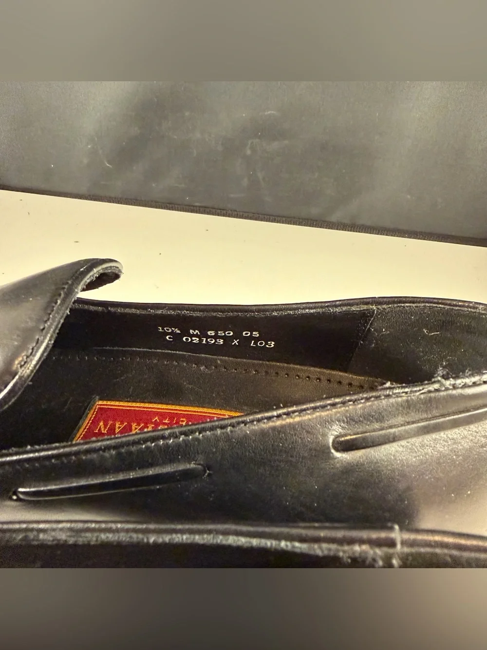Cole Haan City Mens Black Leather Tassel Loafers- Size 10.5 C- New No Box (Read)